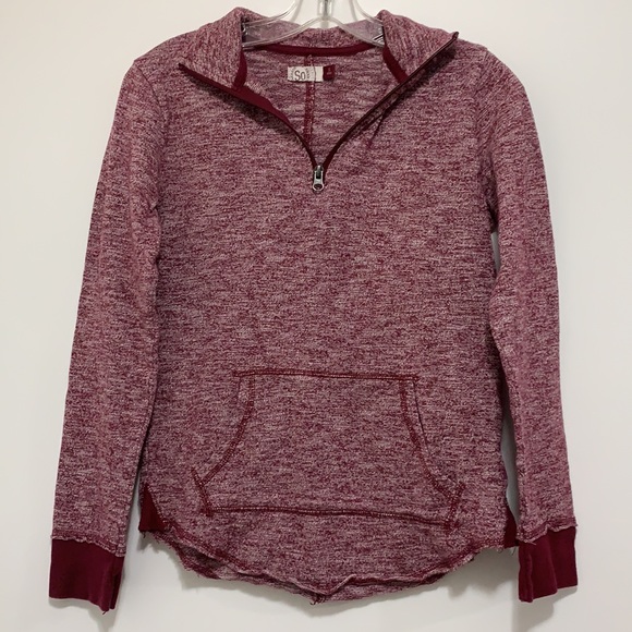 SO Tops - So 1/4 Zip Soft Sweatshirt